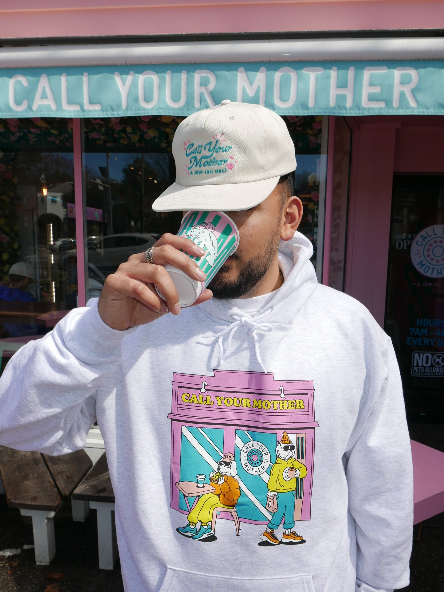 Bichons, Bagels, & Vibes Hoodie