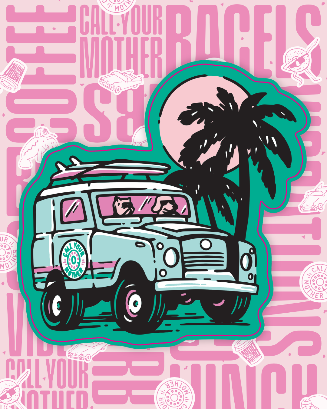 Beep Jeep Sticker