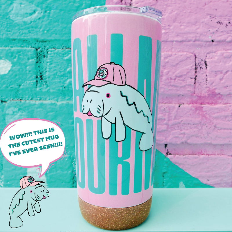 Image of Pink Manatee Mug